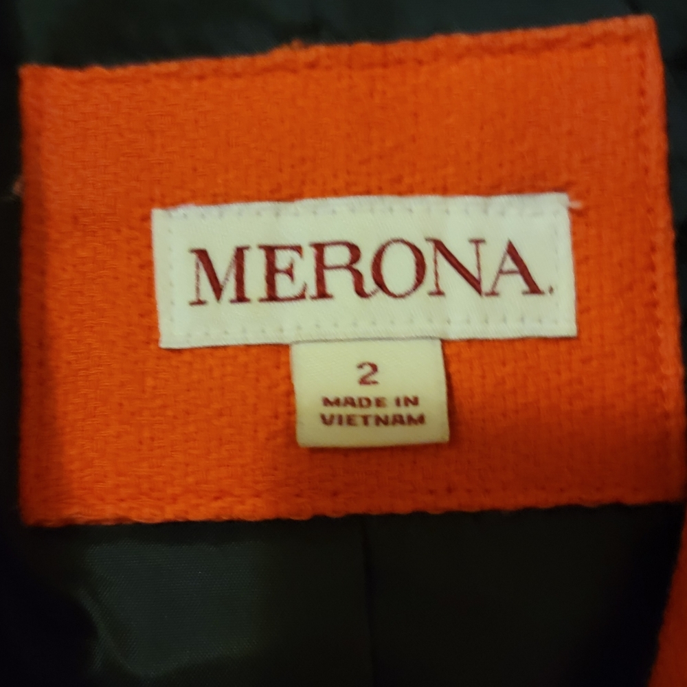 Tweed Coral Blazer. Size 2. Merona.